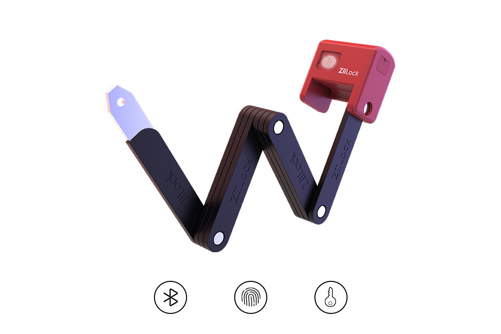 <transcy>ZiiLock | Smart Folding Bike Lock Fingerabdruck &amp; Smartphone entsperren</transcy>